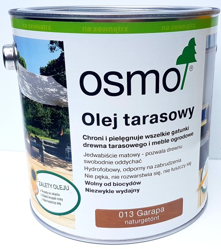 Osmo 013 Olej Tarasowy 2,5l Garapa
