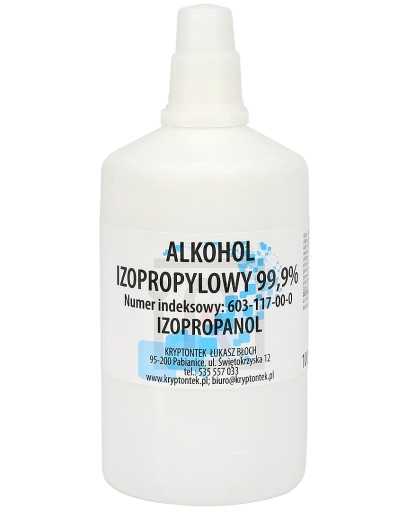 IZOPROPANOL 100ml DO CZYSZCZENIA MATRYC CCD CMOS K