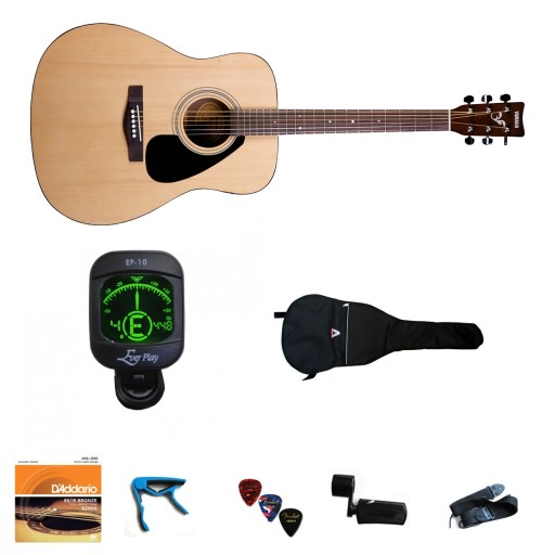 Gitara Akustyczna YAMAHA F-310 Natural Pakiet M2