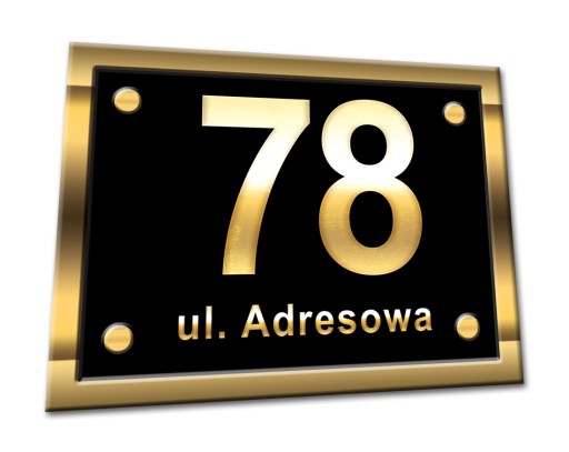 TABLICZKA NUMER DOMU z numerem nr na dom tablica