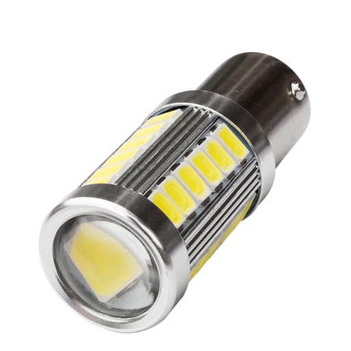 ŻARÓWKA LED 33 SMD 5630 P21/5W BAY15D BIAŁA 12V