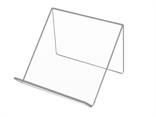 STOJAK PODSTAWKA 15 cm TABLET Plexi 3mm - kąt 45