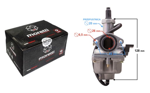 GAŹNIK PZ26 4T 125 ROMET JUNAK ZIPP BARTON ENDURO