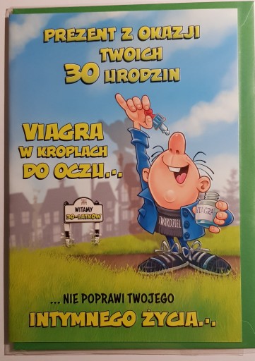 kartka urodzinowa na 30 lat