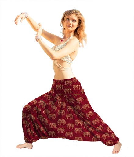 SZARAWARY SŁONIE INDYJSKIE YOGA HAREMKI BOHO