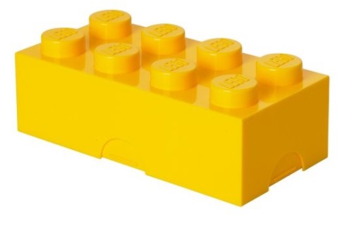 LEGO ŚNIADANIÓWKA LUNCH BOX KLOCEK 8 ŻÓŁTY