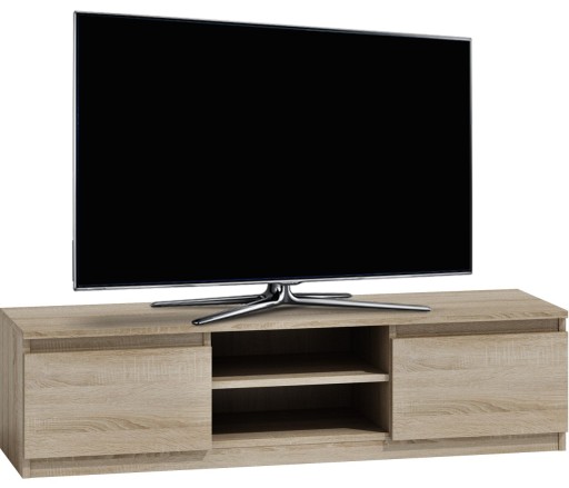 NOWOCZESNY STOLIK SZAFKA RTV LCD 140CM DĄB SONOMA