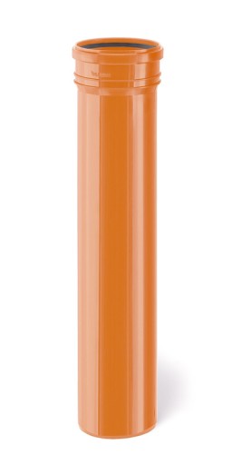 Króciec rura spustowa 110x500 mm 50 cm pomarańcz