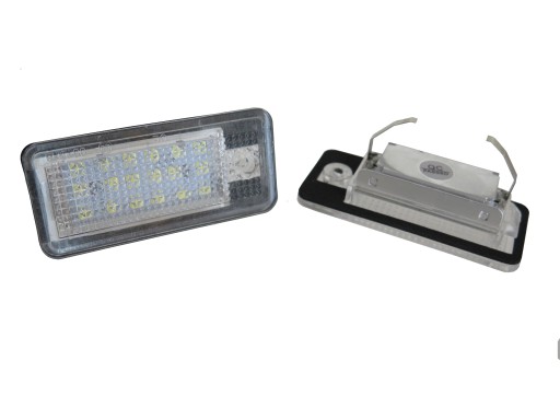 LAMPKI TABLICY REJESTRACYJNEJ LED DO AUDI A4 B6 B7