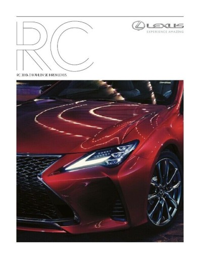 Lexus RC prospekt mod 2019