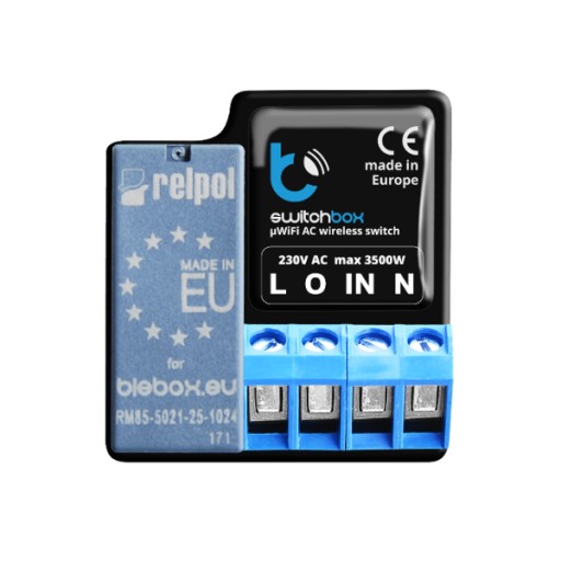 BLEBOX SWITCHBOX PRZEKAŹNIK 230V WIFI ANDROID IOS