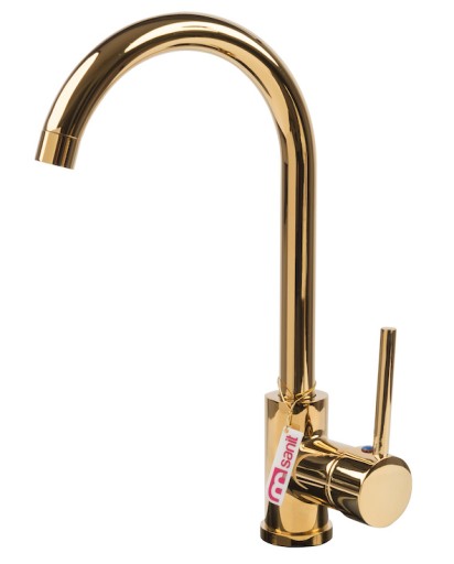 STEEL bateria kuchenna zlew kran Gold Złota