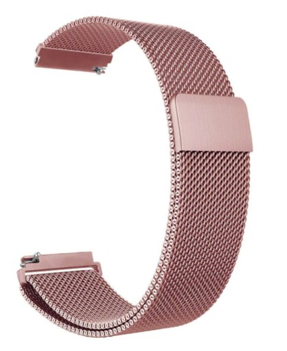 BRANSOLETA MILANESE MESH RÓŻOWA 22mm Magnetyczna