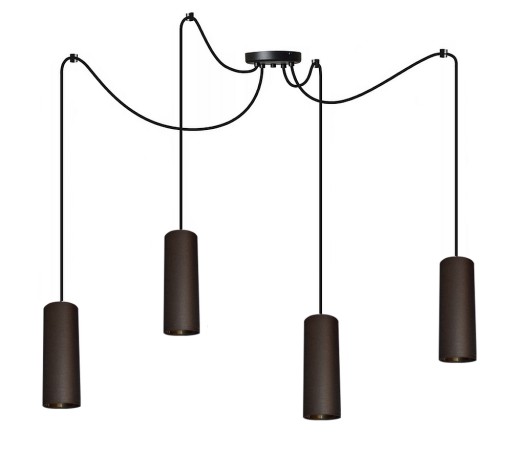 LAMPA TUBA PAJĄK 4 WISZĄCA SUFITOWA NOWOCZESNA4kol