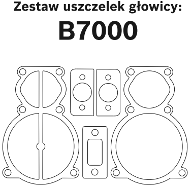 Zestaw uszczelek głowicy pompy B7000 Abac Oma GGA