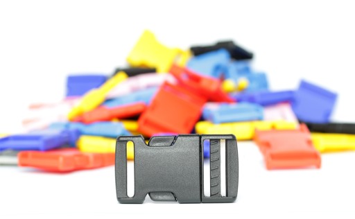 Klamry plastikowe kaletnicze 100 sztuk, 15 mm HURT