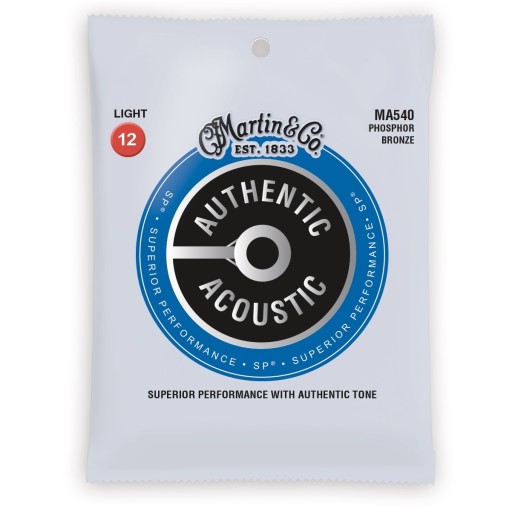 Struny Martin MA540 Authentic Acoustic Phosphor Bronze do git. akustycznej