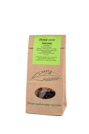 Dereń jadalny owoc derenia - 1000g - Dary Podlasia
