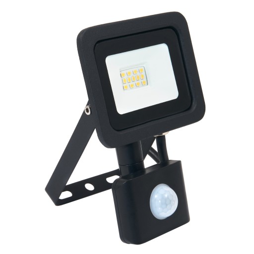 Naświetlacz LED SLIM 10W halogen Z CZUJNIK RUCHU