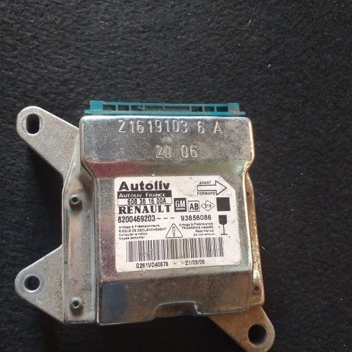 Renault Trafic sensor poduszek powietrz 8200469203