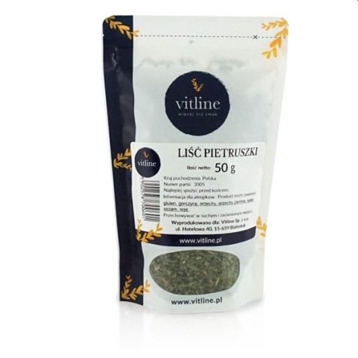LIŚĆ PIETRUSZKI SUSZONY NATKA PIETRUSZKI 50 G