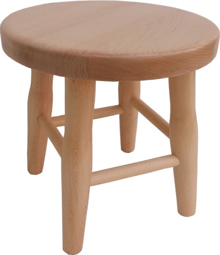 TABORET taborecik DREWNIANY BUKOWY ryczna -MASYWNY