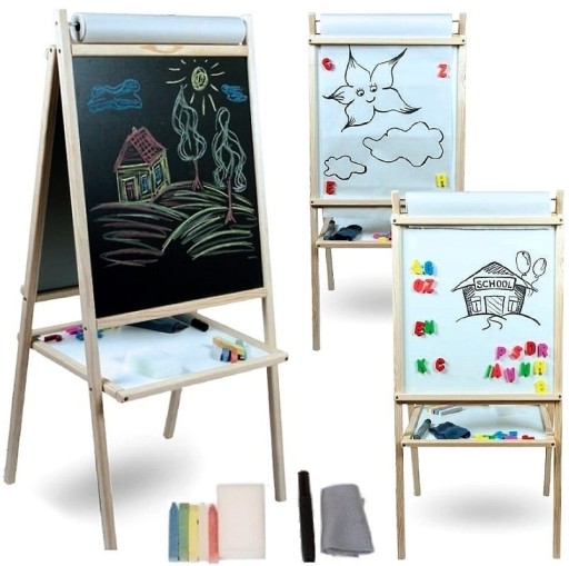 TABLICA 4w1 MAGNETYCZNA KREDOWA PAPIER GRATISY