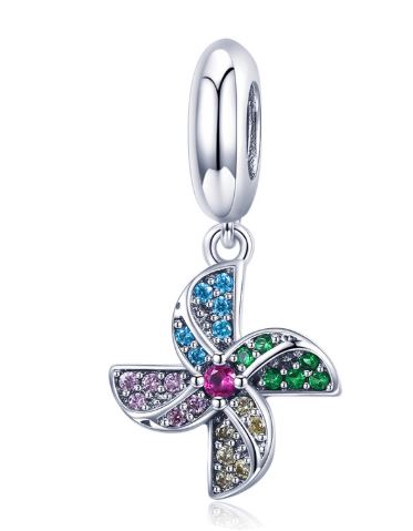 ZAWIESZKA CHARMS KORALIK KWIATY DO SREBRO 925