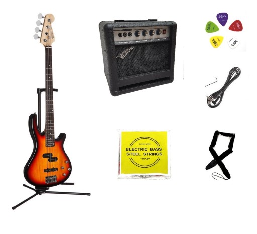 GITARA BASOWA + WZMACNIACZ 30 WATT - PROMOCJA!