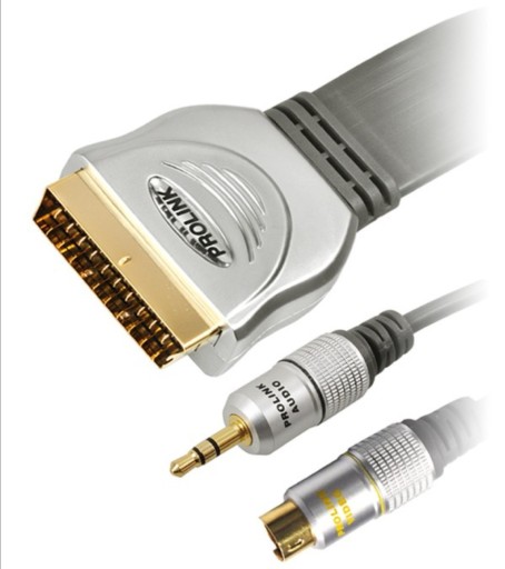 Kabel PROLINK SCART SVHS JACK 3,5 JAKOŚĆ 20m