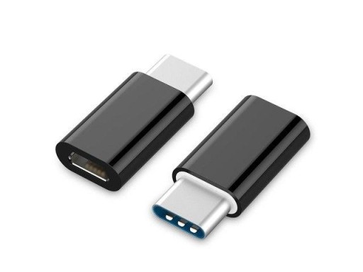 Gembird adapter micro USB do USB-C , czarny