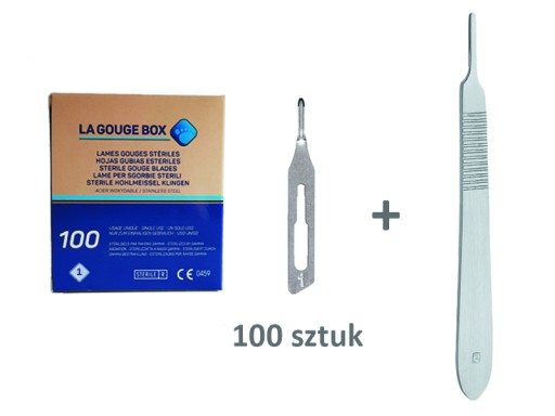 DŁUTKO DŁUTO PODOLOGICZNE 1 mm - 100 SZT. + UCHWYT