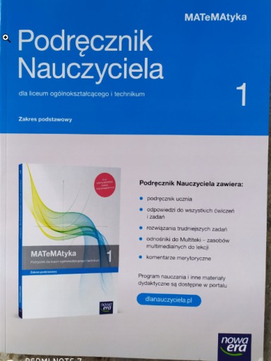MATEMATYKA KL. 1 NOWA ERA ksiązka nauczyciela 2019
