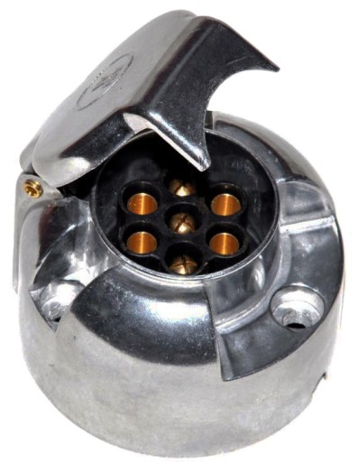 GNIAZDO PRZYCZEPY KEMPINGU HAK 7 PIN METALOWE