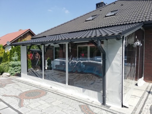 OSŁONA TARASU, ZABUDOWA ALTANKI, PLANDEKA PVC 650G