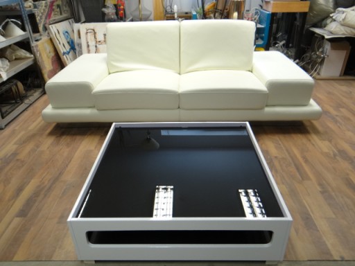 Sofa LUXFORM 100 % SKÓRA NATURALNA - RELAX -SPANIE