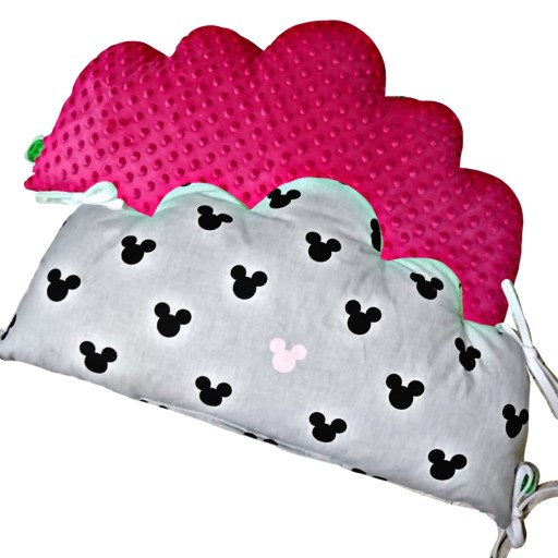 OCHRANIACZ DO ŁÓŻECZKA PODUSZKA CHMURKA 80CM MINKY