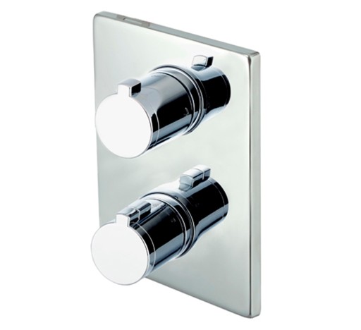 BATERIA PODTYNKOWA WELLIS DIVIDO Chrom + TERMOSTAT