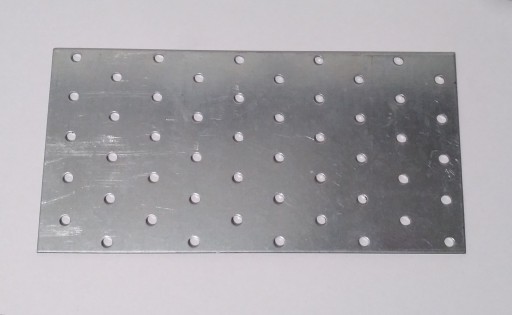 10 x Płytka perforowana Łącznik płaski 100x200 2mm