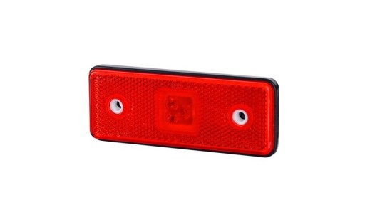 LAMPA OBRYSOWA Z ODBLASKIEM CZERWONA LED