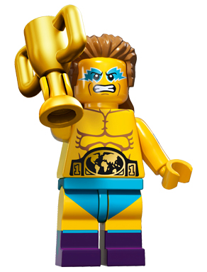 LEGO MINIFIGURES SERIA 15 FIGURKA MISTRZ WRESTLINGU WRESTLING MMA 71011