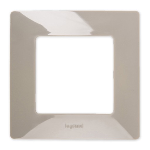 LEGRAND NILOE Ramka pojedyncza popielata 665031
