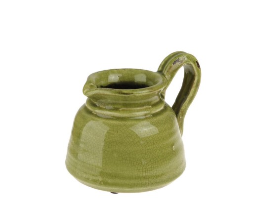 WAZONIK ceramiczny 'green' HAND MADE stylowy RETRO