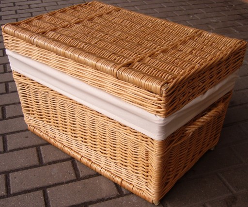 POLSKA WIKLINA KUFER SKRZYNIA 60 cm OBSZYTY