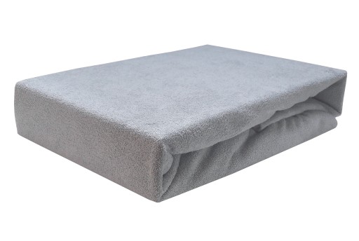 PRZEŚCIERADŁO FROTTE Z GUMKĄ 120x200 popielate