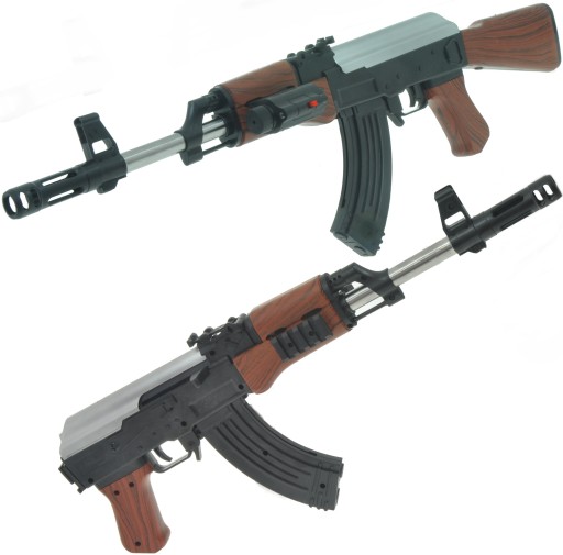 KARABIN NA KULKI KAŁASZNIKOW AK47 +LASER +LATARKA