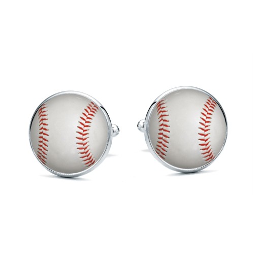 Spinki do mankietów Baseball Piłka Zawodnik Sport