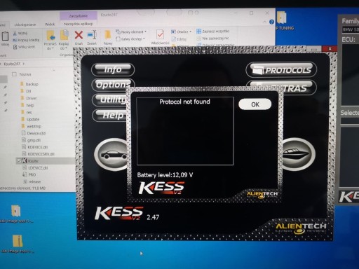 KESS V2 ZDALNA NAPRAWA PROTOCOL NOT FOUND