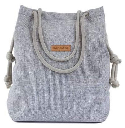 TOREBKA WOREK CAŁA SZARA SHOPPER TORBA BAGGAGE