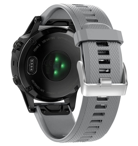 SZARY Silikonowy Pasek do Garmin Epix 2 Sapphire